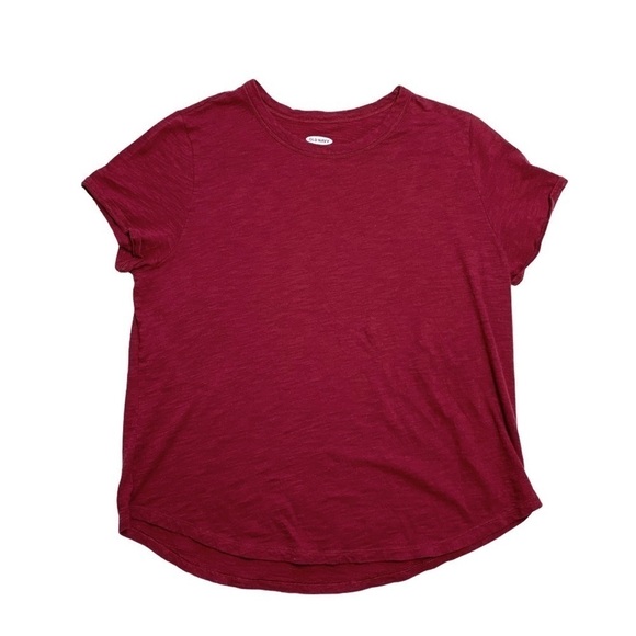 Old Navy Wear Every-wear Short Sleeve T-Shirt in Golly Gee Garnet Large - Picture 14 of 14